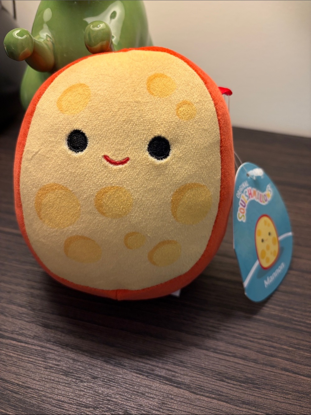 Squishmallows Yellow & Orange Mannon Cheese Plush